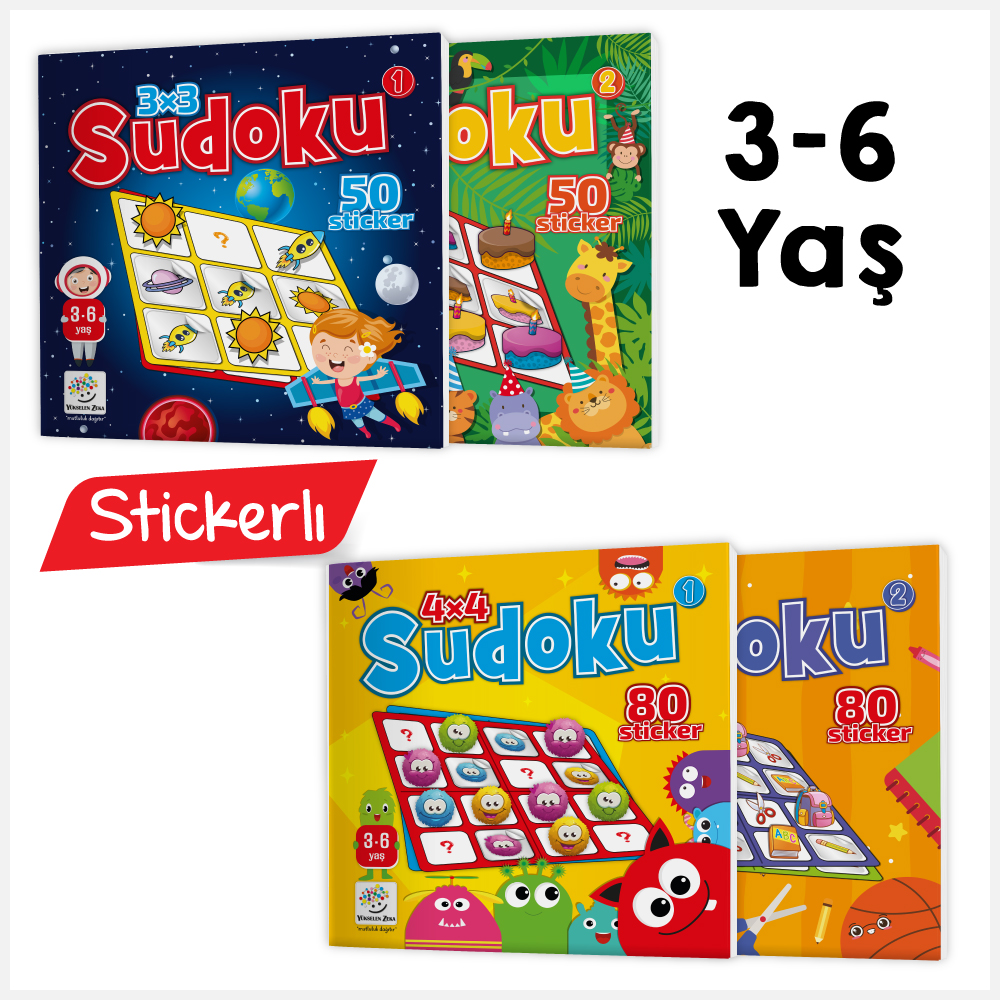 3-6 Yaş Stickerlı Sudoku Seti